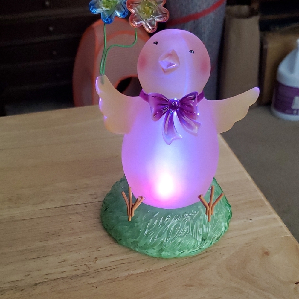 Colorful LED Holiday Chick Decor